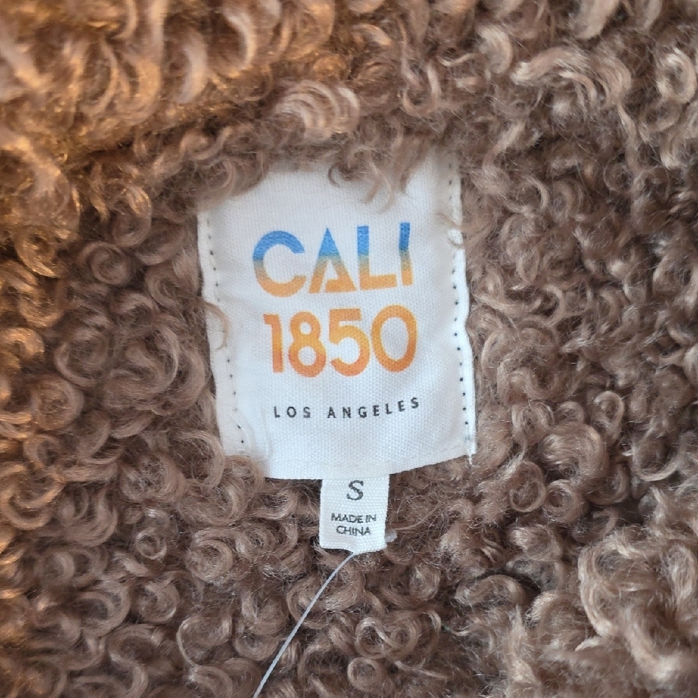 Cali 1850 Faux Fur Kids Vest Brown - Picture 3 of 6